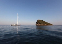 Sailing Yacht Patea at anchor Turkey